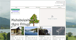 Desktop Screenshot of mahabaleshwaragrovillage.com