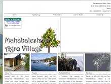 Tablet Screenshot of mahabaleshwaragrovillage.com